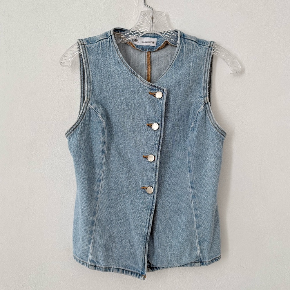 Zara denim top
